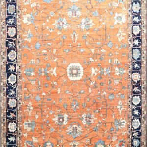 ​Hand-Knotted Oushak Wool Rug 10' x 14' - #1855200