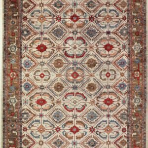 Hand-Knotted Oushak Wool Rug – 10' x 14' #1927178