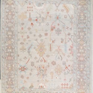Hand-Knotted 9' x 12' Oushak Wool Rug - 9' x 12' #1969521