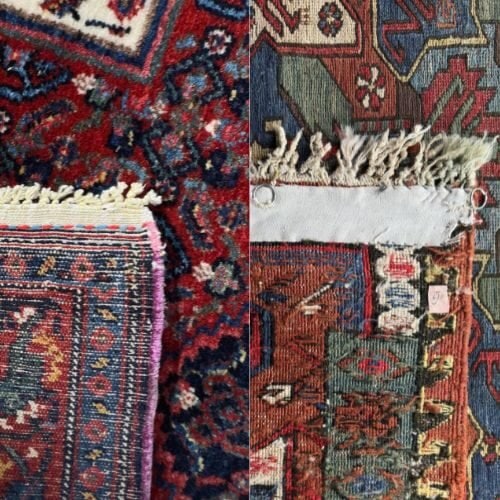 Left : Pile Rug Right : Flatweave kilim