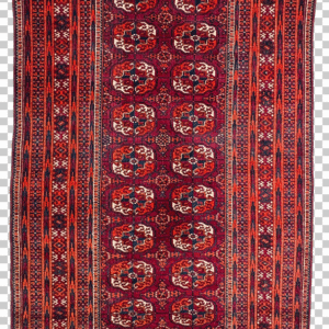 Antique Tekke Bukhara Rug, Gallery Size, 4' x 9'